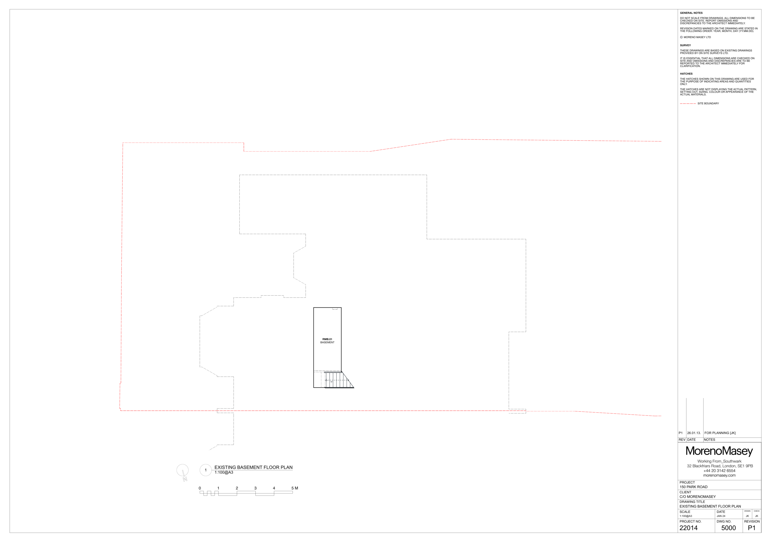 a property in Chiswick, West London Ground Floor and Extension Layout