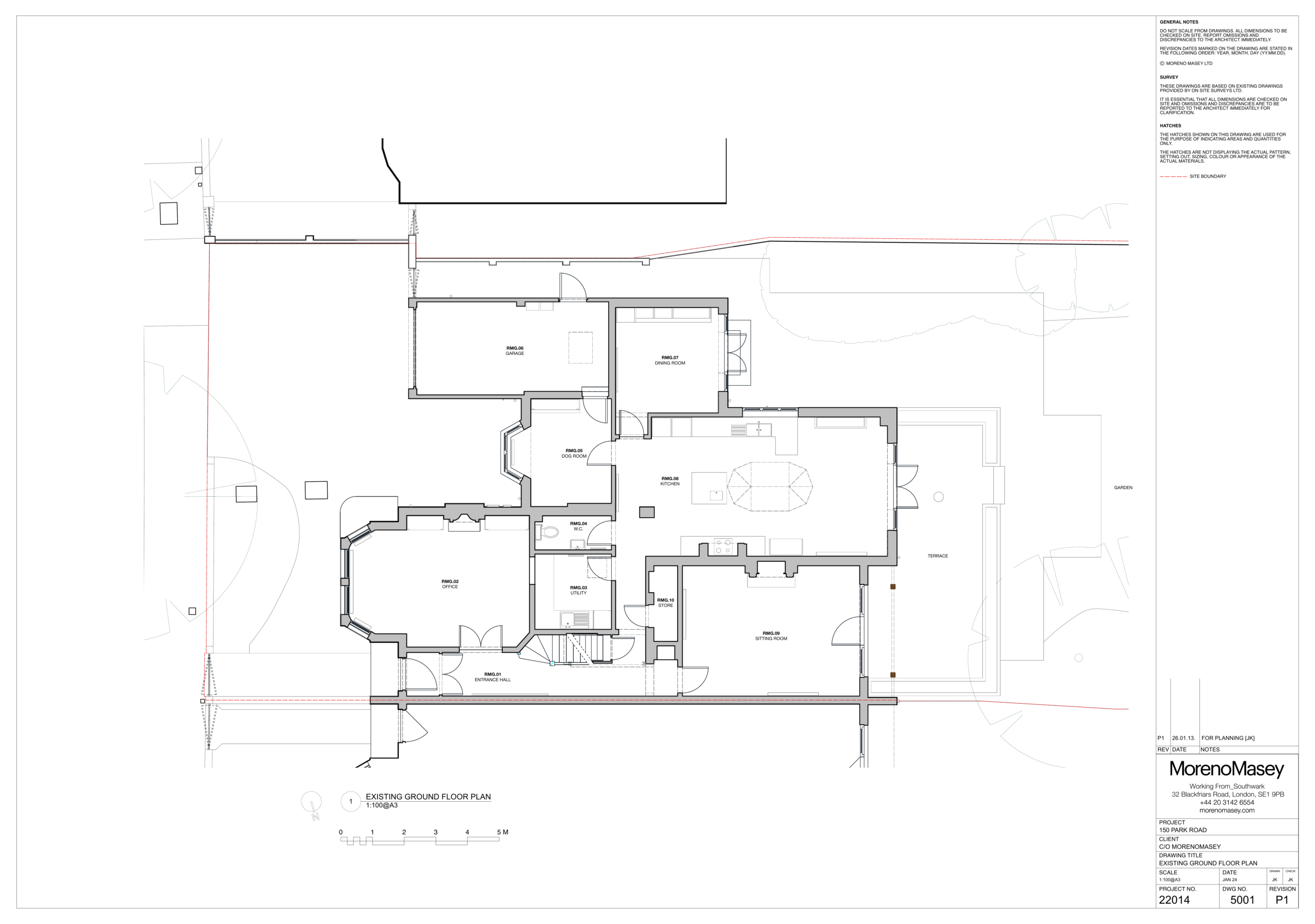 a property in Chiswick, West London Upper Floor Layout